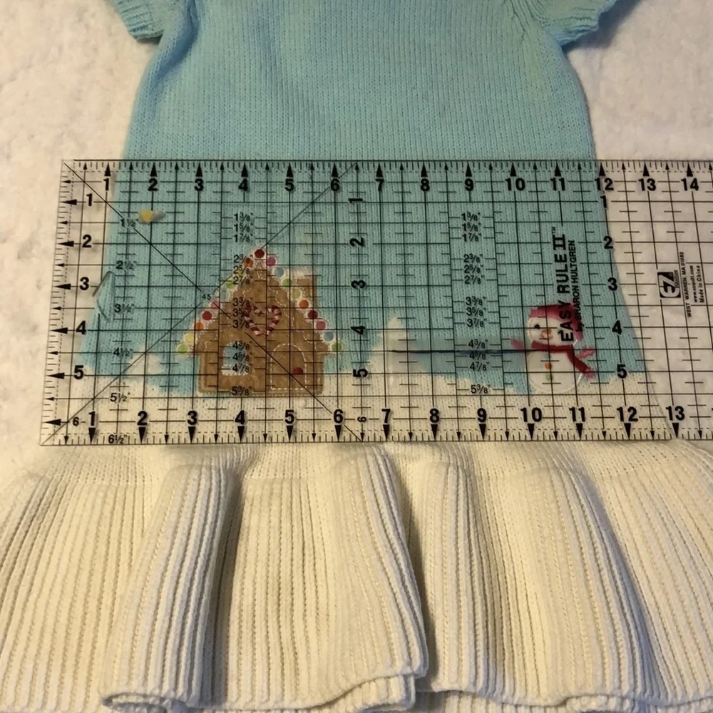 Gymboree 2T Winter Wonderland Knitted Sweater Dress Snowman & Gingerbread House - Picture 11 of 16